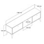 Hanah Home Siena 1216 Soporte para TV Roble